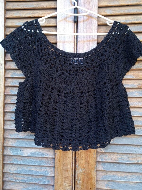 remera crochet, tejido de hilo, remera tejida, remera de hilo