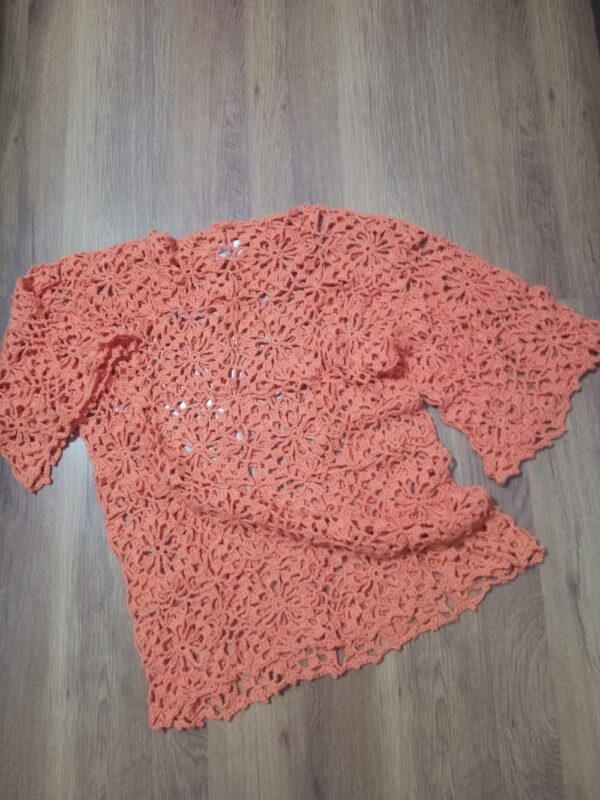 remera crochet, tejido de hilo, remera tejida, remera de hilo