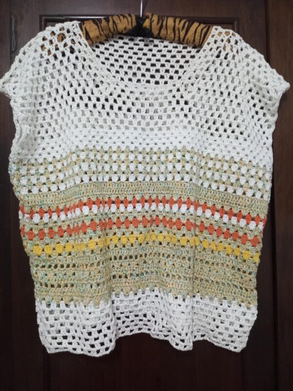 remera crochet, tejido de hilo, remera tejida, remera de hilo