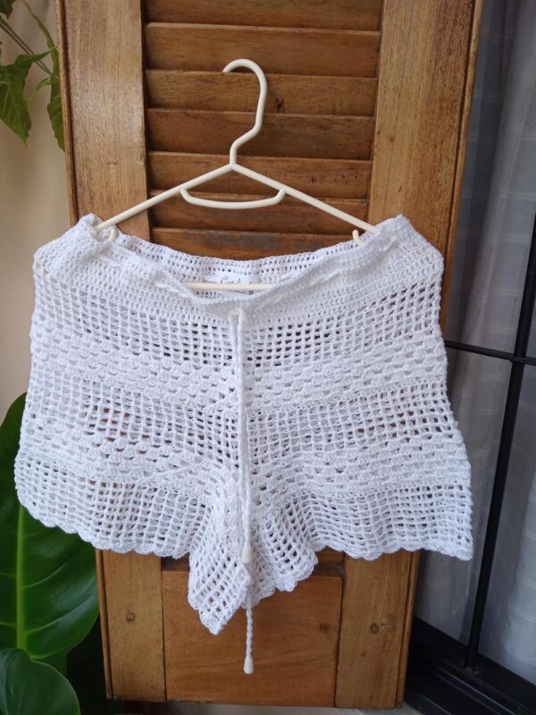 short crochet, tejido de hilo, short tejida, SHORT de hilo