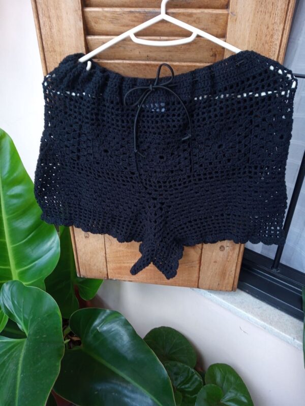 short crochet, tejido de hilo, short tejida, SHORT de hilo