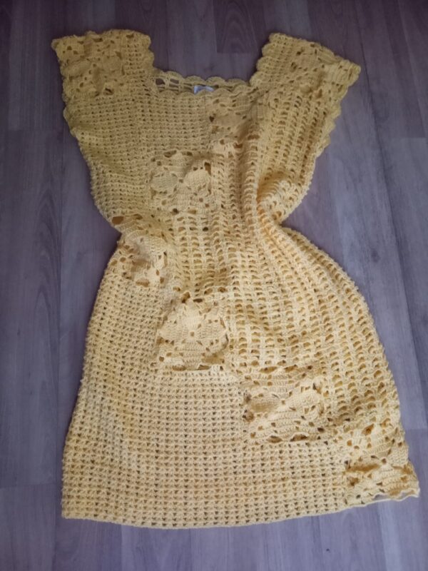 vestido crochet, vestido tejido, tejido artesanal, tejido crochet