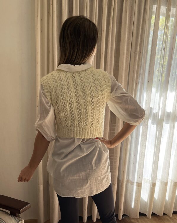 CHALECO CALADITO BLANCO - Imagen 3