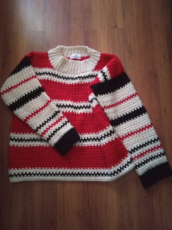 SWEATER RAYAS TRICOLOR - Imagen 2