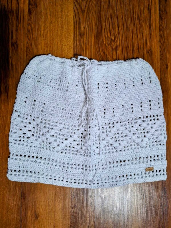 pollera de hilo, tijido artesanal, tejidos